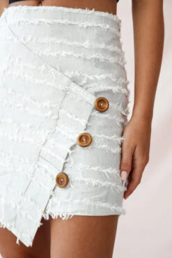 Venetian Faux Placket Frayed Wrap Mini Skirt Beige 10 Venetian Faux Placket Frayed Wrap Mini Skirt Beige -Selfie Leslie Shop 190122sl 0076 26864d black st1740d beige