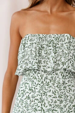 Kiya Layered Bandeau Maxi Dress White Floral Print -Selfie Leslie Shop 190123 sl12769 62355d white