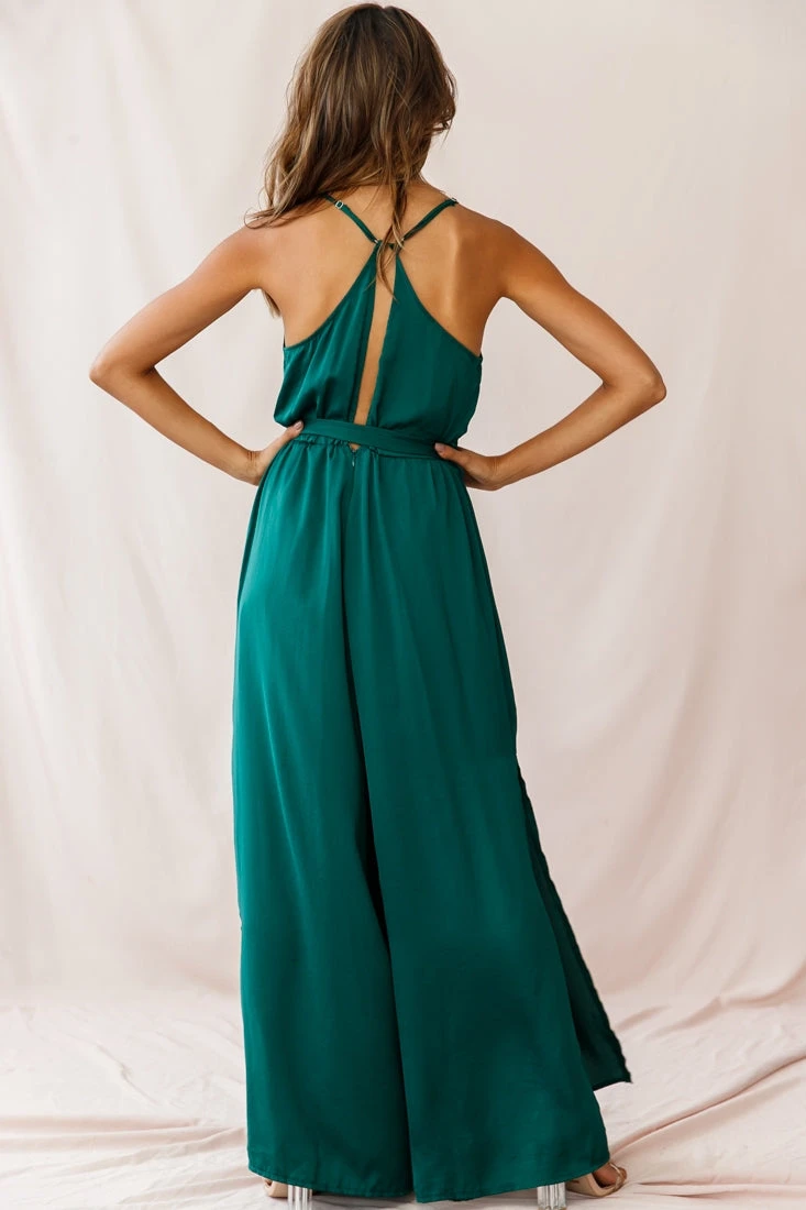 Miso Wide-Leg Cami Jumpsuit Forest Green 5 Miso Wide-Leg Cami Jumpsuit Forest Green - Image 3