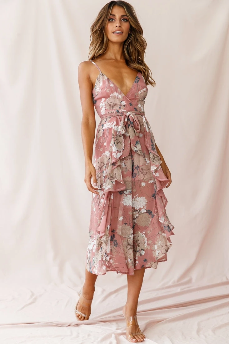 Constance Thin Strap Midi Jumpsuit Rose 7 Constance Thin Strap Midi Jumpsuit Rose - Image 5