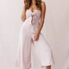 Khloe Summer Bow Tie Jumpsuit Blush -Selfie Leslie Shop 190219sl 0746 st0546al blush