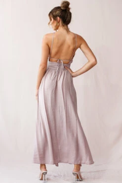 Athena High Split Maxi Dress Mauve -Selfie Leslie Shop 190219sl 1360 52405b mauve