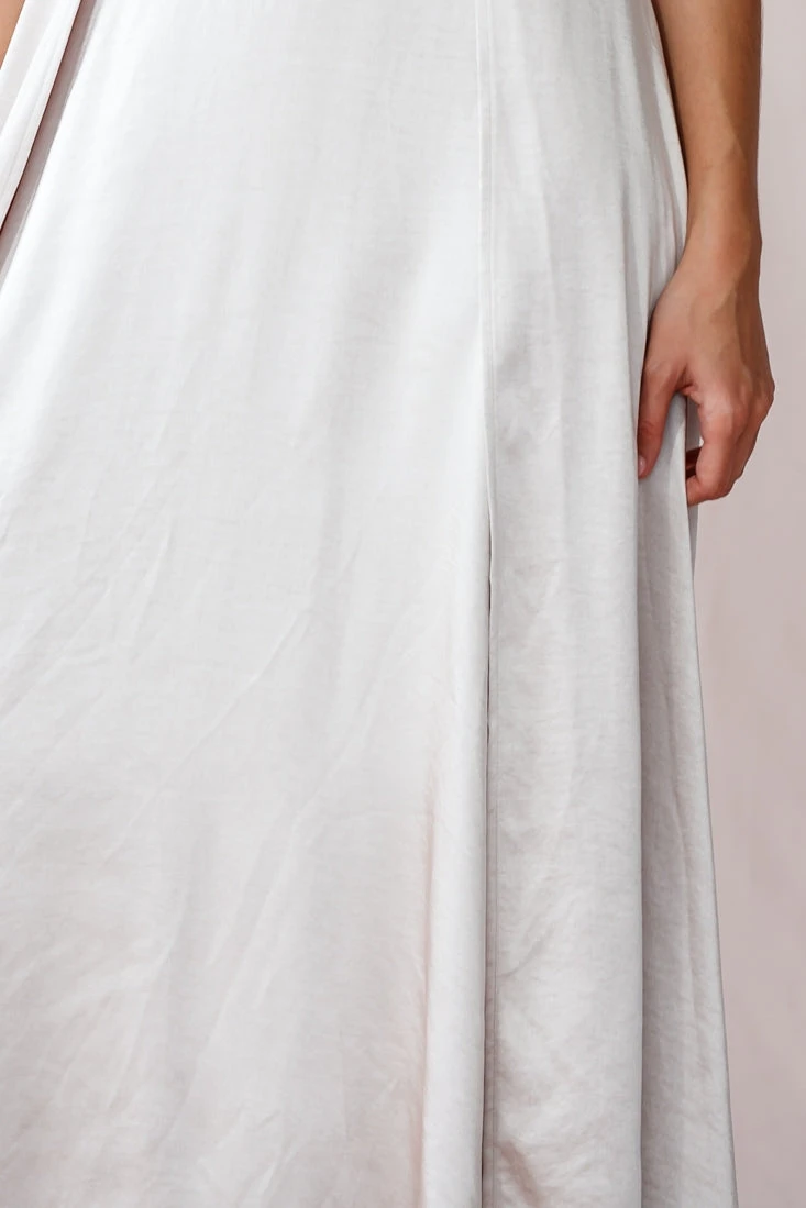 Joanne Empire Waist Maxi Dress Champagne 6 Joanne Empire Waist Maxi Dress Champagne - Image 4