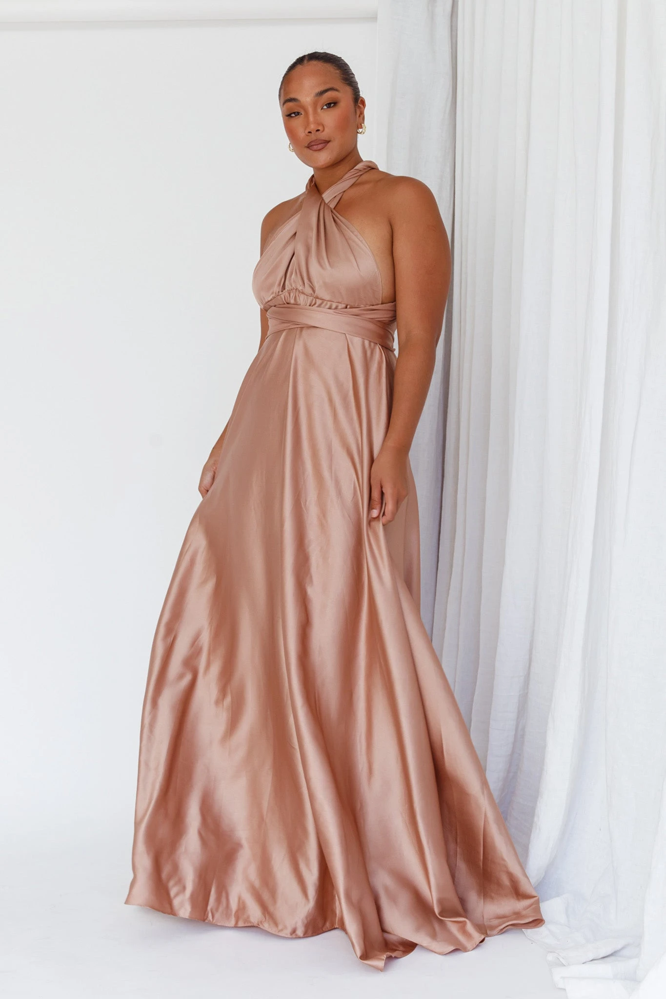 Ariana Multiway Maxi Dress Mocha 3 Ariana Multiway Maxi Dress Mocha