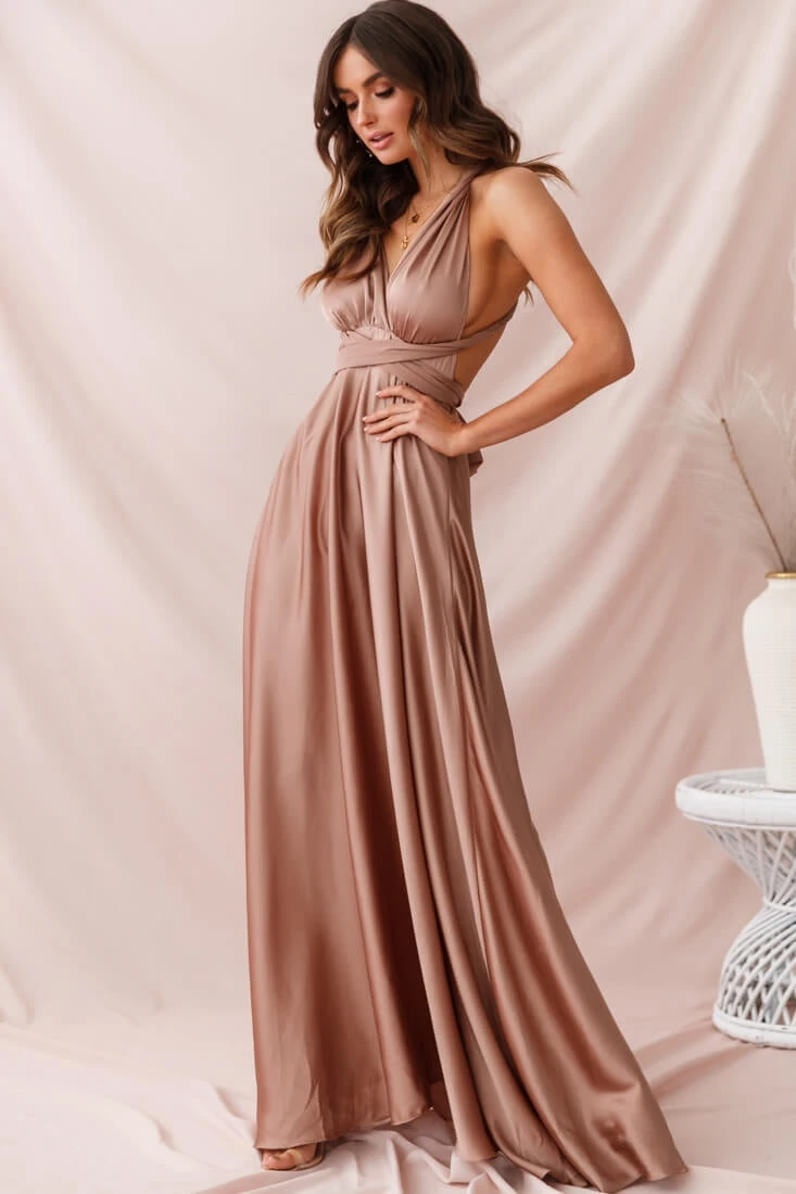 Ariana Multiway Maxi Dress Mocha 10 Ariana Multiway Maxi Dress Mocha - Image 8