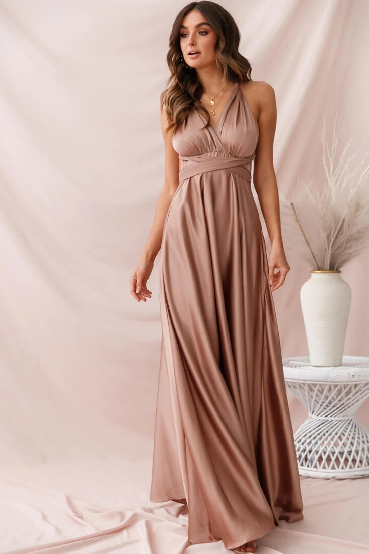 Ariana Multiway Maxi Dress Mocha 7 Ariana Multiway Maxi Dress Mocha - Image 5