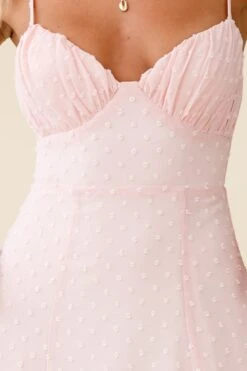 Good Morning Angel Ruched Bust A-Line Dress Pink -Selfie Leslie Shop 27218b01 pink 4
