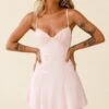 Good Morning Angel Ruched Bust A-Line Dress Pink -Selfie Leslie Shop 27218b01 pink 5