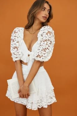 Star Crossed Lover Crochet Lace Layered Flounce Skirt White 29 Star Crossed Lover Crochet Lace Layered Flounce Skirt White -Selfie Leslie Shop 27379d s white 4 55e2e676 d309 49e2 a50a 1520f691e9c6