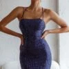 Born Wild Strappy Back Sequin Mini Dress Navy 1 Born Wild Strappy Back Sequin Mini Dress Navy -Selfie Leslie Shop 27590b navy 1 1