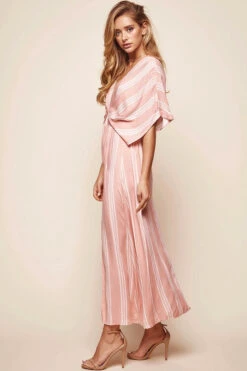 Libby Maxi Dress Peach Stripe 10 Libby Maxi Dress Peach Stripe -Selfie Leslie Shop 52179b06 peach stripe 9127 2