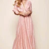 Libby Maxi Dress Peach Stripe
