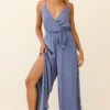 Miso Wide-Leg Cami Jumpsuit Midnight Blue -Selfie Leslie Shop 62368B MIDNIGHT BLUE 1
