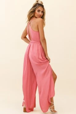Miso Wide-Leg Cami Jumpsuit Rose 11 Miso Wide-Leg Cami Jumpsuit Rose -Selfie Leslie Shop 62368B ROSE 3