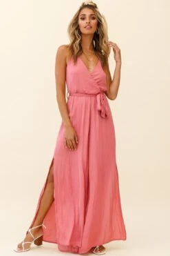 Miso Wide-Leg Cami Jumpsuit Rose 14 Miso Wide-Leg Cami Jumpsuit Rose -Selfie Leslie Shop 62368B ROSE 6