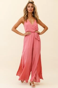 Miso Wide-Leg Cami Jumpsuit Rose 15 Miso Wide-Leg Cami Jumpsuit Rose -Selfie Leslie Shop 62368B ROSE 7