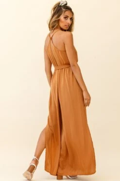 Miso Wide-Leg Cami Jumpsuit Tan 13 Miso Wide-Leg Cami Jumpsuit Tan -Selfie Leslie Shop 62368B TAN 5