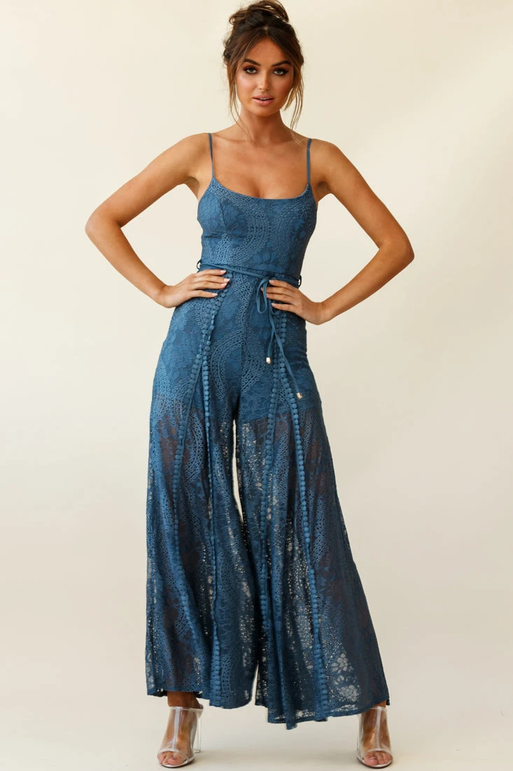 Palm Springs Lace Jumpsuit Midnight Blue 7 Palm Springs Lace Jumpsuit Midnight Blue - Image 5