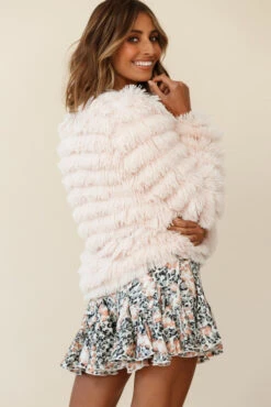 Montana Shaggy Faux Fur Jacket Pink -Selfie Leslie Shop 62512b pink 14254b21 s pink leopard 190903sl0339