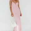 Lake Como Bodycon Maxi Dress Pink