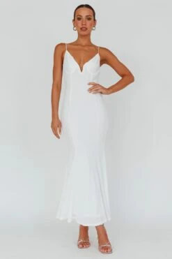 Lake Como Bodycon Maxi Dress White -Selfie Leslie Shop 62991B21 20WHITE 5