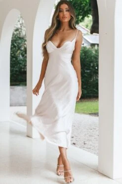 Infinity Pintuck Bust Maxi Dress Champagne -Selfie Leslie Shop 63479B01CHAMPAGNE 5