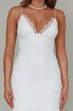 Your Beloved Lace Maxi Dress White -Selfie Leslie Shop 64114B 20WHITE 4