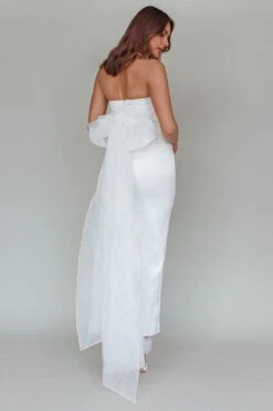 Always And Forever Bow Back Midi Dress White 18 Always And Forever Bow Back Midi Dress White -Selfie Leslie Shop AH0087DWHITE 8