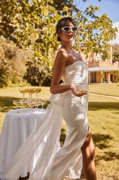 Always And Forever Bow Back Midi Dress White 16 Always And Forever Bow Back Midi Dress White -Selfie Leslie Shop AH0087D 20WHITE 6