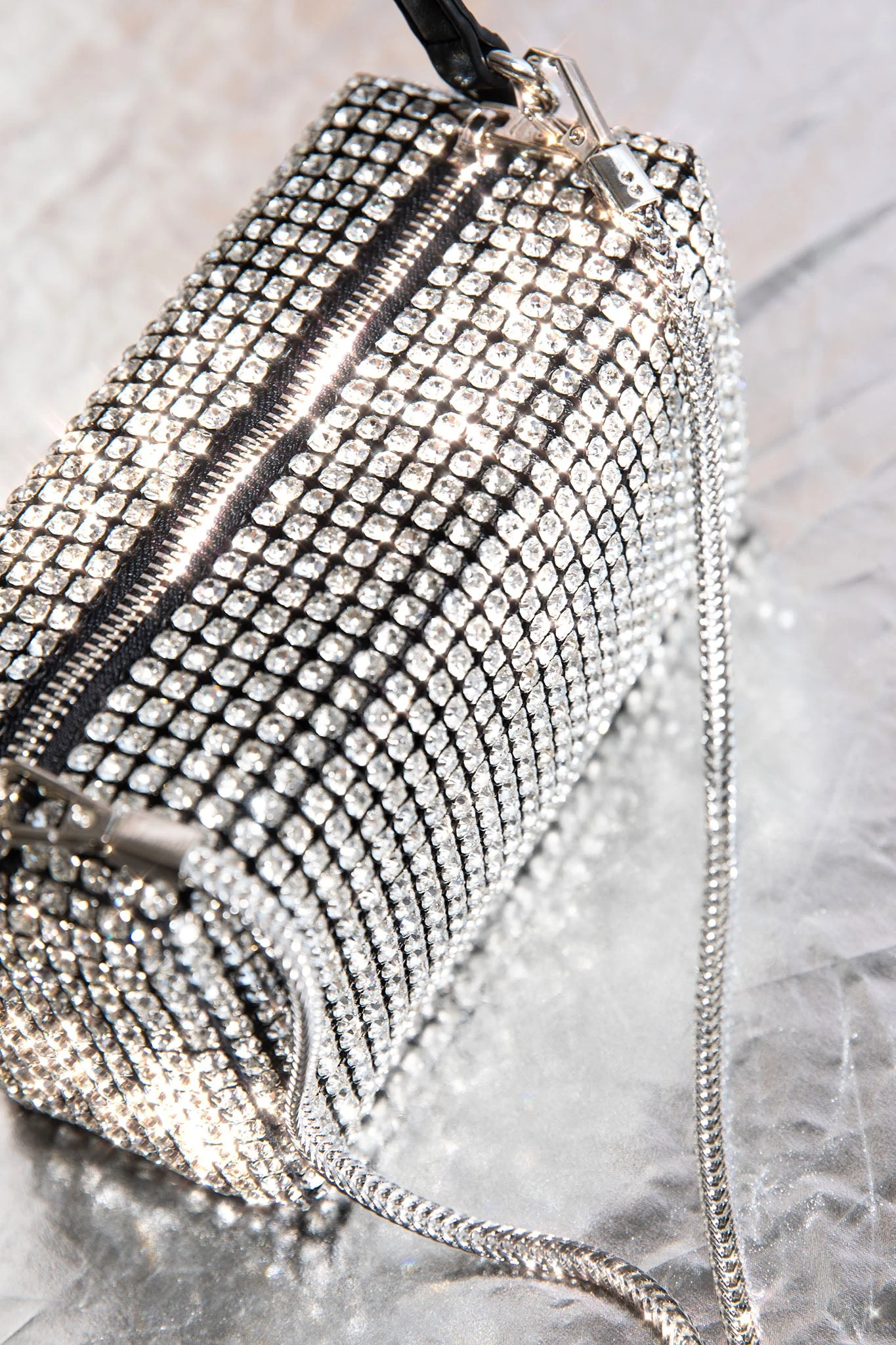 After Hours Diamante Bag Silver 3 After Hours Diamante Bag Silver