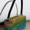 Mara Crystal Rectangular Bag Green Multi -Selfie Leslie Shop BG00028 20GREEN 1