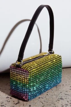 Mara Crystal Rectangular Bag Green Multi 14 Mara Crystal Rectangular Bag Green Multi -Selfie Leslie Shop BG00028 20GREEN 6