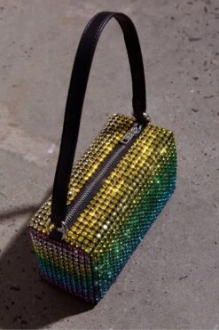 Mara Crystal Rectangular Bag Green Multi 15 Mara Crystal Rectangular Bag Green Multi -Selfie Leslie Shop BG00028 20GREEN 7