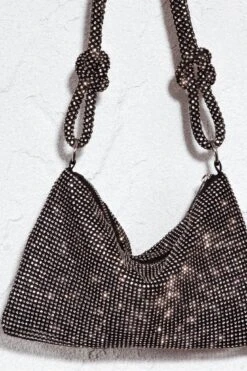 Harper Knot Strap Diamante Bag Black -Selfie Leslie Shop BG00035 20BLACK 7