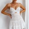 Just Like Heaven Lace Overlay Mini Dress White 1 Just Like Heaven Lace Overlay Mini Dress White -Selfie Leslie Shop CM1537D01 20WHITE 1
