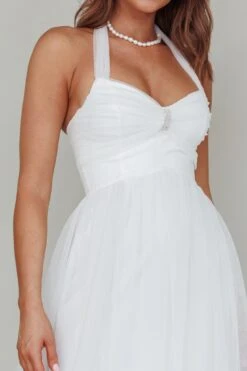 Alegria Tulle Maxi Dress White -Selfie Leslie Shop CM5050H 20WHITE 8