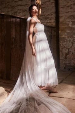 Alegria Tulle Maxi Dress White -Selfie Leslie Shop CM5050H 20WHITE featured