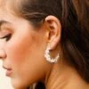 Jasmine Raw Cut Earrings Clear 2 Jasmine Raw Cut Earrings Clear -Selfie Leslie Shop ER00043 CLEAR 1