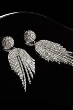 Kiara Circle Cascade Earrings Silver 10 Kiara Circle Cascade Earrings Silver -Selfie Leslie Shop ER00089 20SILVER 4