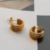 Goldilocks Open Hoop Earrings Gold -Selfie Leslie Shop ER0128GOLD 1