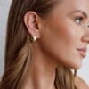 Moonstar Ball Earrings Gold -Selfie Leslie Shop ER0136GOLD 4
