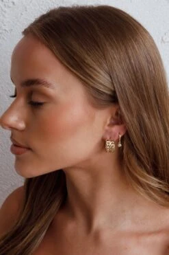 Twelve O'clock Drop Diamante Hoop Earrings Gold 9 Twelve O'clock Drop Diamante Hoop Earrings Gold -Selfie Leslie Shop ER0141GOLD 7 00bf4392 3bbe 4657 89ca 0cdbd3524801