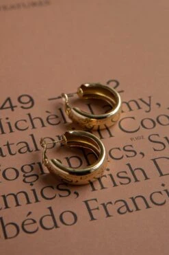 Osiris Hoop Earrings Gold -Selfie Leslie Shop ER0144GOLD 1