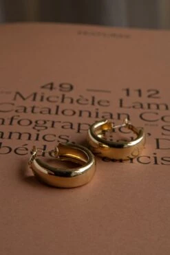 Osiris Hoop Earrings Gold -Selfie Leslie Shop ER0144GOLD 2