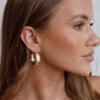 Osiris Hoop Earrings Gold -Selfie Leslie Shop ER0144GOLD 6