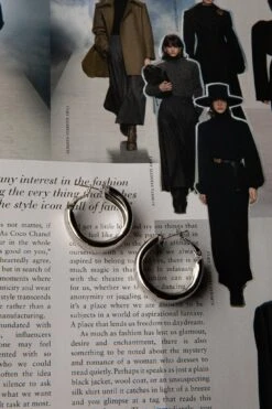 Osiris Hoop Earrings Silver -Selfie Leslie Shop ER0144SILVER 3