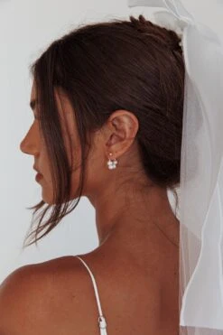 Milly Pearl Bead Earrings Gold -Selfie Leslie Shop ER0160 20GOLD 2