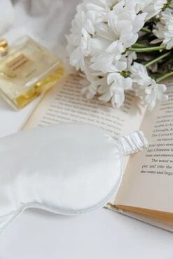 Sweet Dreams Satin Eye Mask White 11 Sweet Dreams Satin Eye Mask White -Selfie Leslie Shop EYE001 20WHITE 4