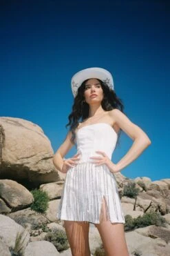 Venus Rising Diamante Bodychain Skirt Silver -Selfie Leslie Shop FS0003SILVER featured