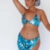 River Festival Shiny Sequins 2 Piece Set Blue -Selfie Leslie Shop FS0007BLUE 1